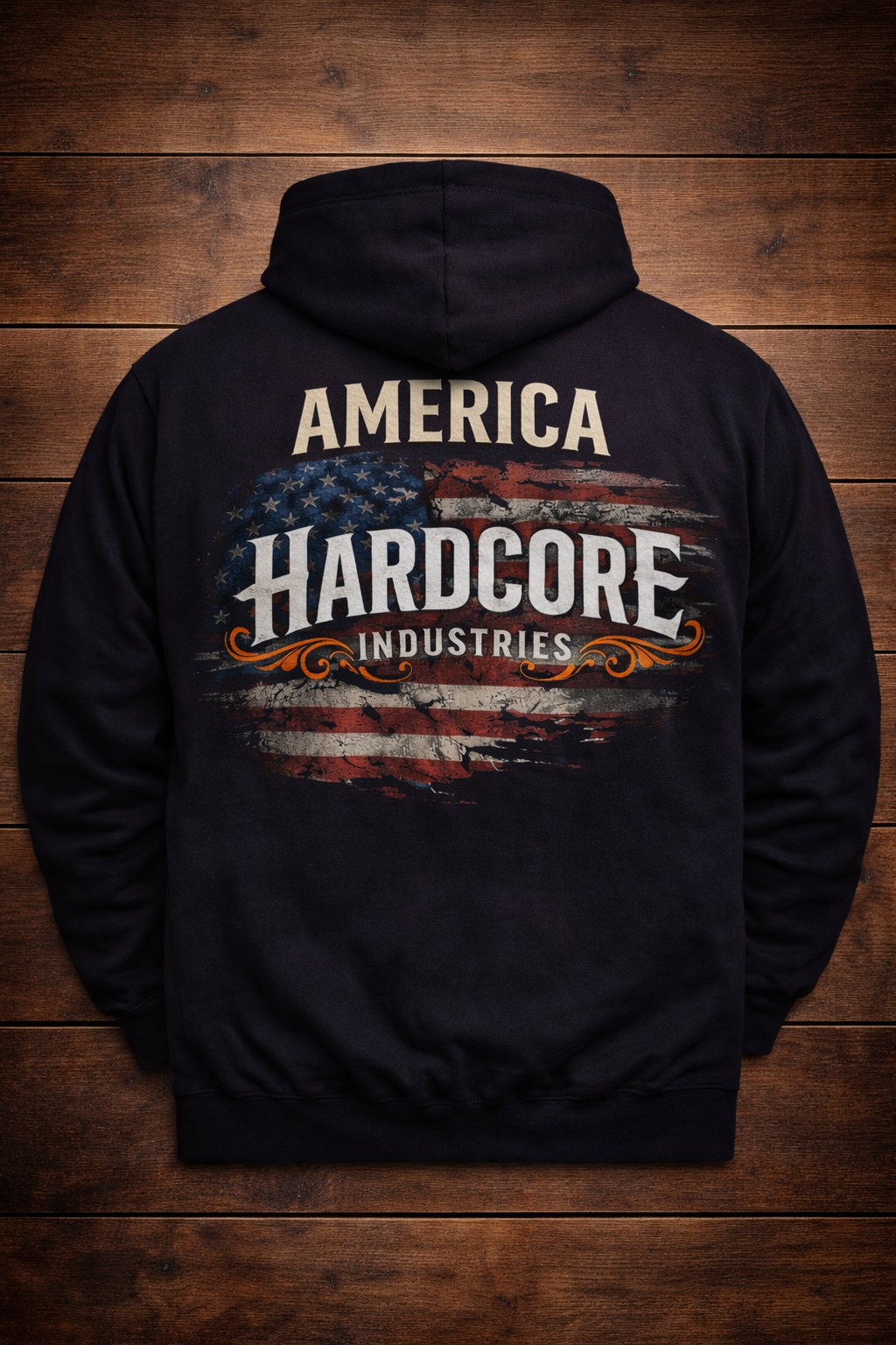 Hardcore US Flag Hoodie