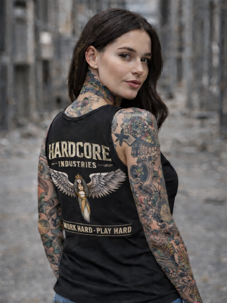 Hardcore "Angel Wing's" Women's Tank Top