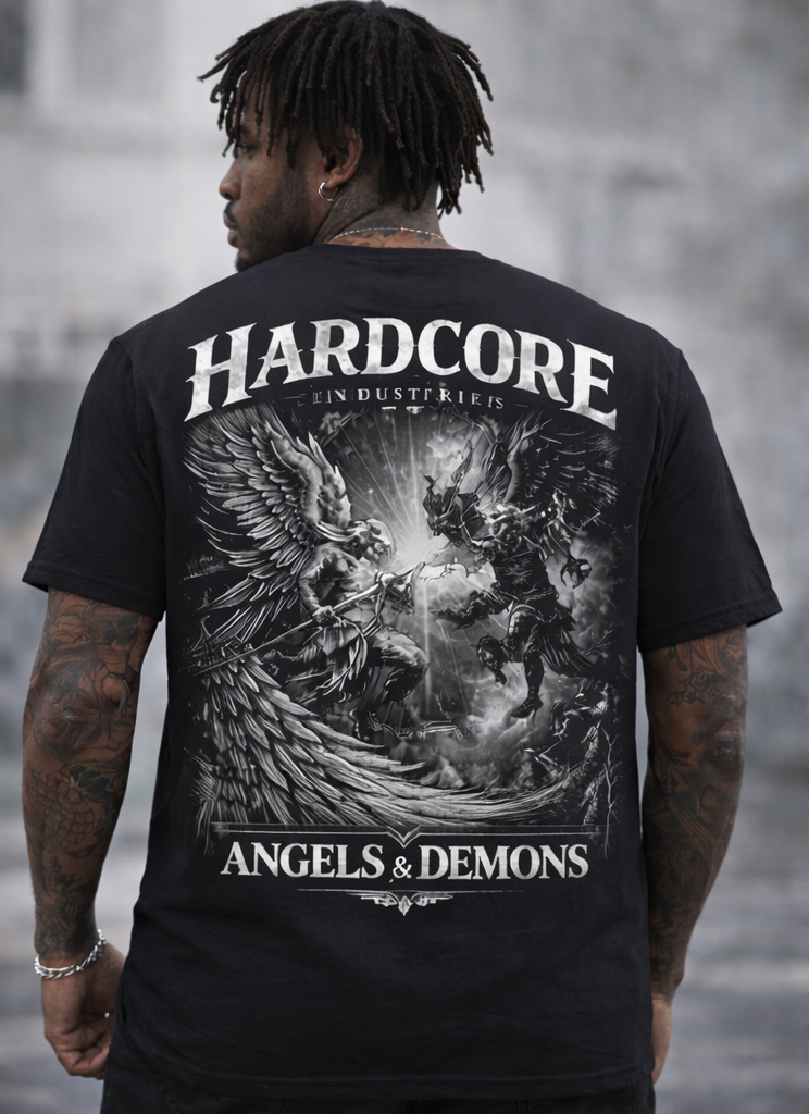 Hardcore "Fallen Angel - Gothic White" T-Shirt