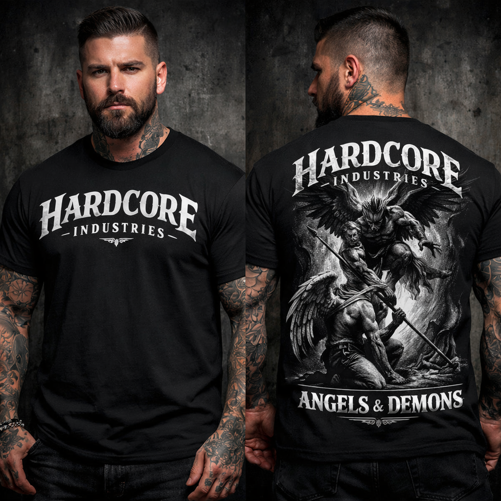 Hardcore "Fallen Angel - White Print" T-Shirt