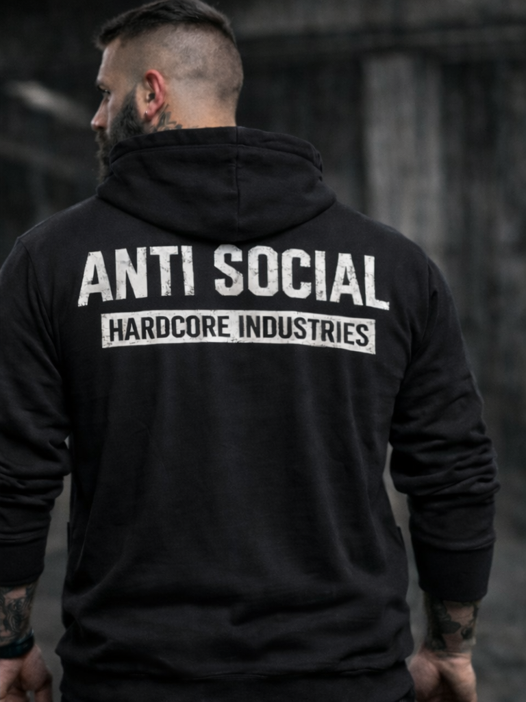 Hardcore "Anti Social" Men's Hoodie