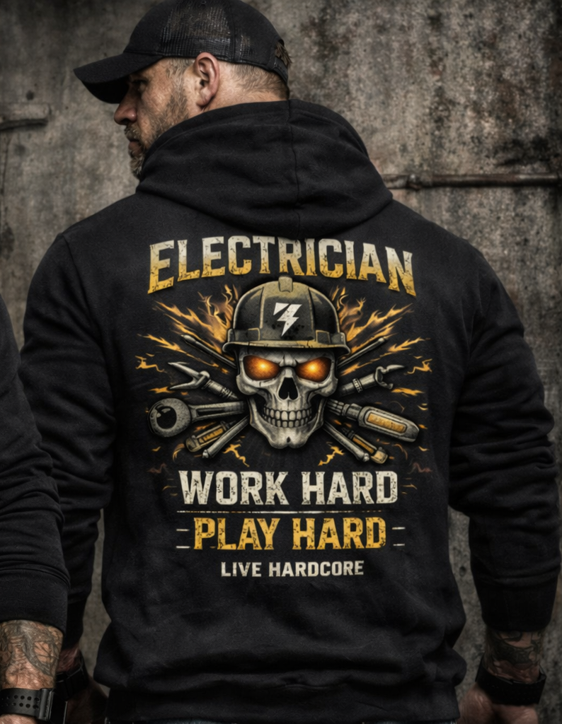Hardcore Men's "Electrician" Hoodie