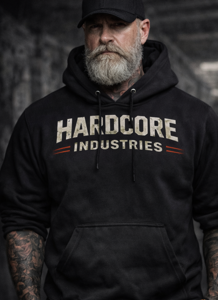 Hardcore "Work Hard, Play Hard Iron Worker" Hoodie
