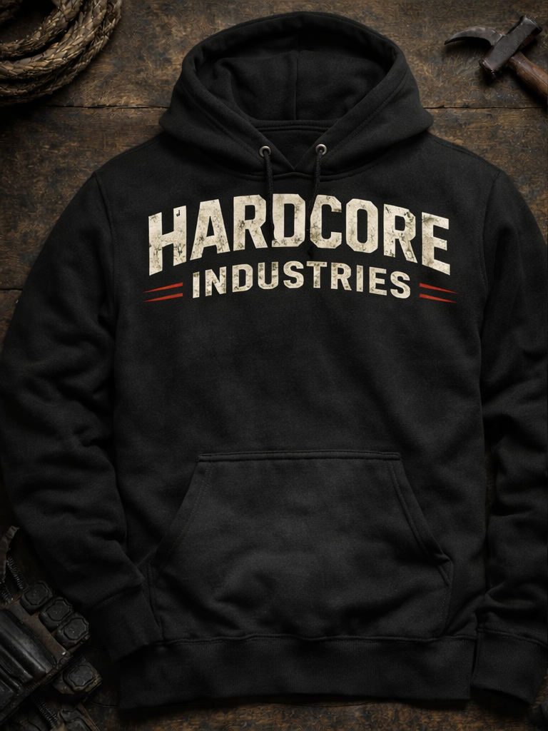 Hardcore "Work Hard, Play Hard Iron Worker" Hoodie