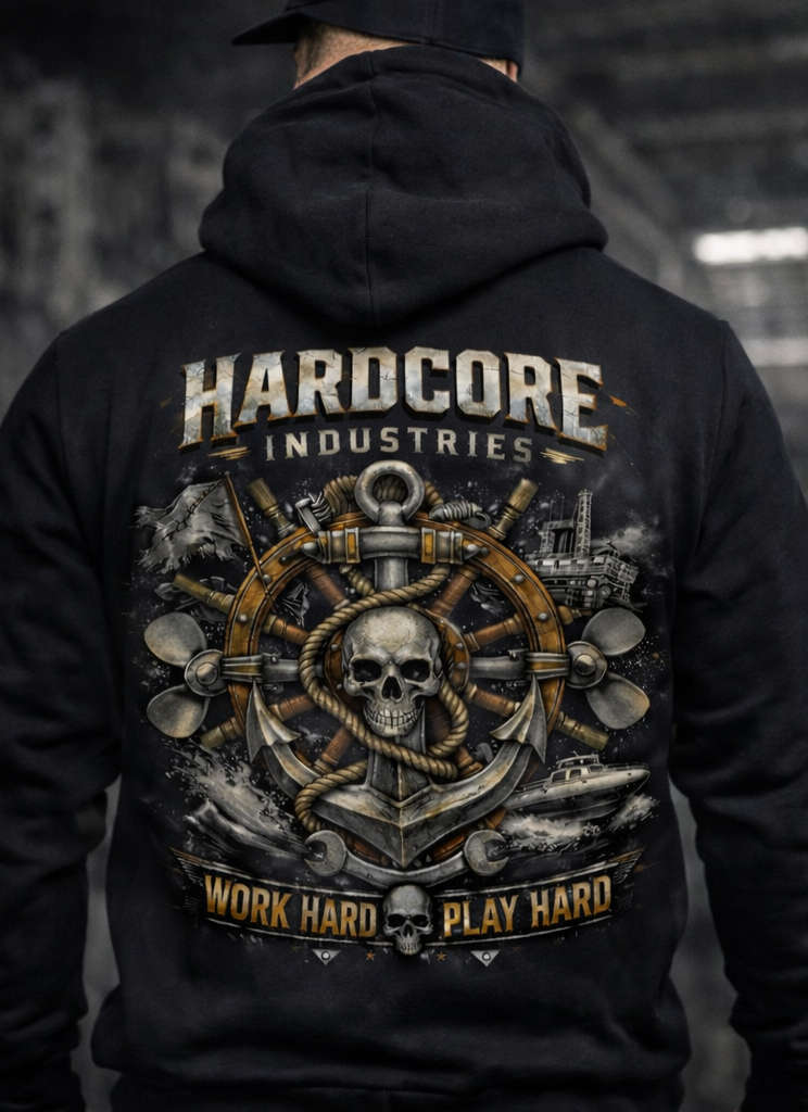 Hardcore "Work Hard Play Hard Sailor" Hoodie