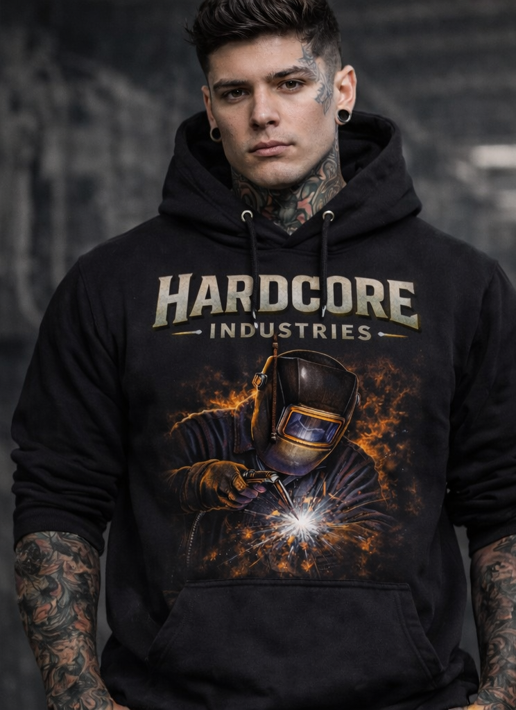 Hardcore "Work Hard, Play Hard Welder" Hoodie