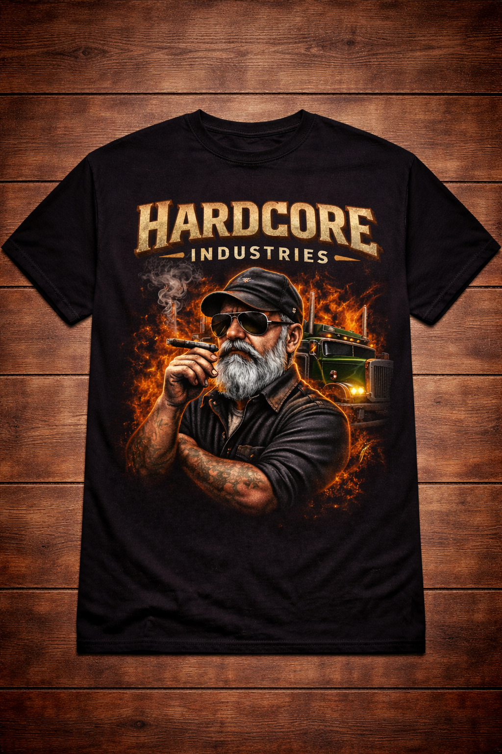 Hardcore "Work Hard, Play Hard Trucker" T-Shirt