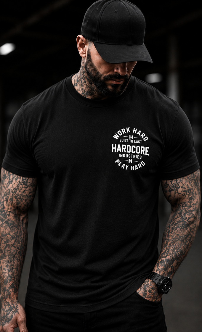 Hardcore Men's "Work Hard Play Hard" T Shirt